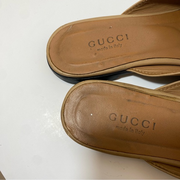 Gucci Women’s Pre-Owned Princetown Loafer Mule Leather Cream Size 39 - Picture 8 of 12
